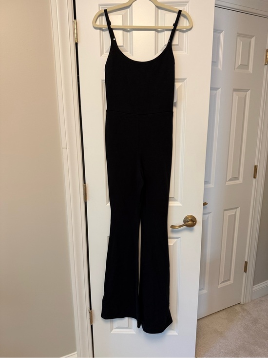 Good American Pants - Good American Black Wide-Leg Sleeveless Jumpsuit